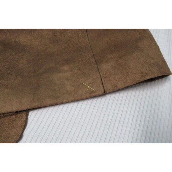 Linea Uomo Lined Blazer Premium Suede Sport Coat Patch Elbow Grandpa Tan Men 50R - Picture 10 of 12